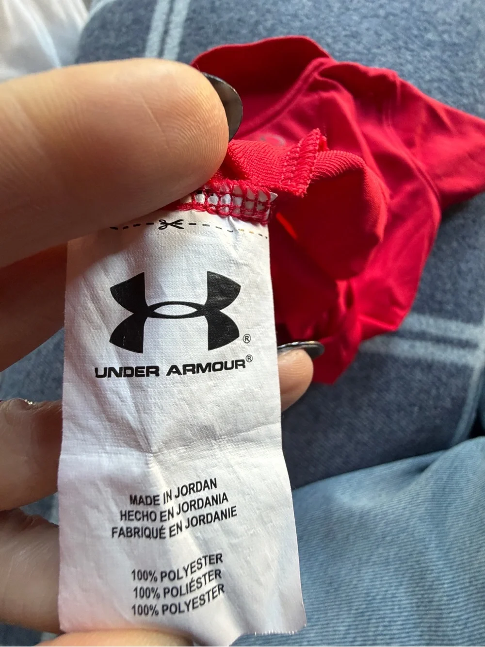 Under Armour Red Polo-Style Onesie for Kids 9-12 months